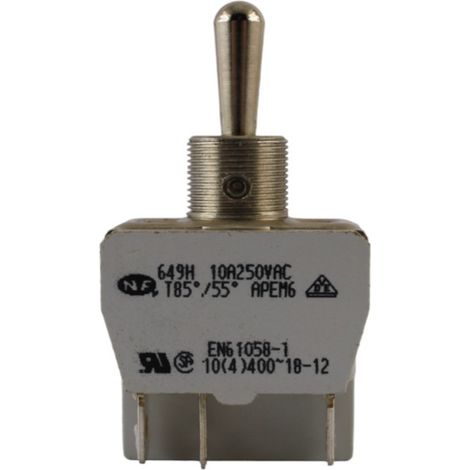 Interruttore a levetta On-Off-On 10A 250VAC Apem (1/2)