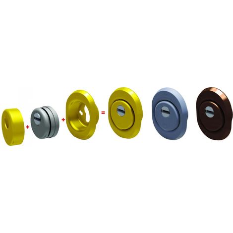 Defender Ø50x15 mm con piastrina antistrappo e finitura cromo satinato – Securemme (1/2)