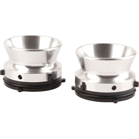 1 Paire d'adaptateurs pour platine Studer ReVox Akai Teac, moyeu NAB 10 pouces en alliage d'aluminium poli argenté professionnel (1/5)