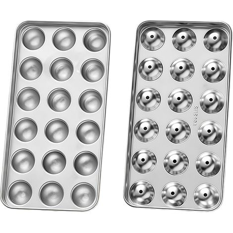Stampo per cubetti di ghiaccio rotondi in metallo per realizzare sfere di ghiaccio -1