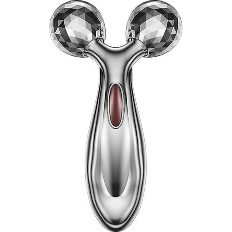 un Masseur Rouleaux 3d Argent Pour Le Massage Du Visage, Le Raffermissement De La Peau, Le Retrait Du Double Menton, Adapt Au Visage Et Au Corps (1/5)