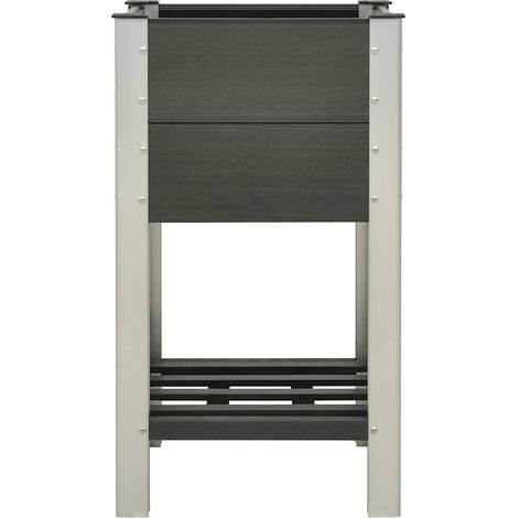 Maison Exclusive - Garten-Hochbeet mit Ablage 50x50x90 cm WPC Gra (1/5)