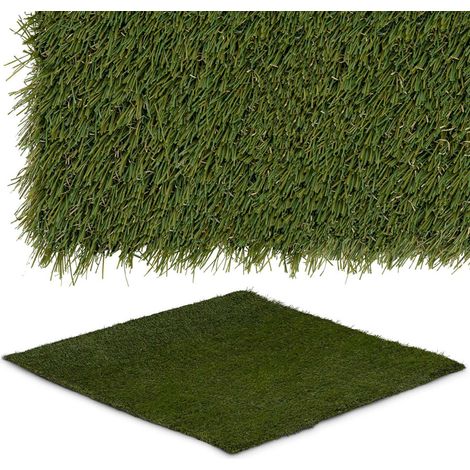 Erba artificiale per terrazzo e balcone, morbida, 30 mm, 20/10 cm, 100 x 100 cm (1/2)