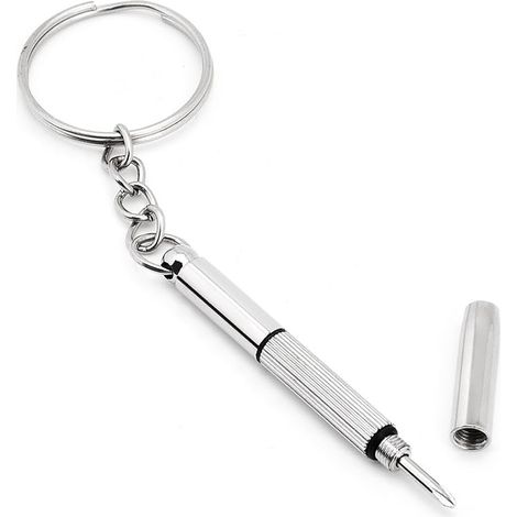 LYCXAMES -- Brillenschraubenzieher Klein Handlich Mini Brillen-Schraubendreher-Set Für Den Schlüsselbund (1/5)