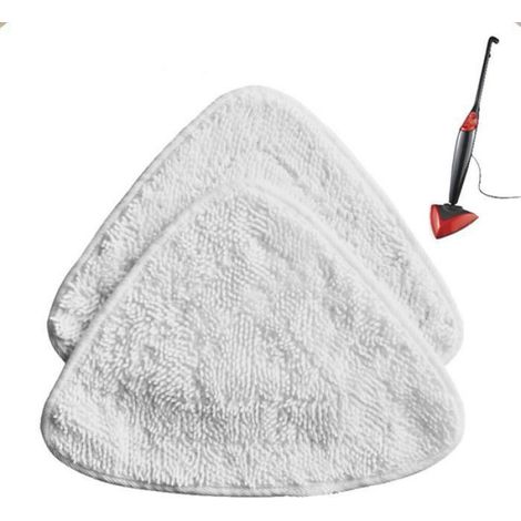 Serpillere,Vileda – tampons de rechange pour vadrouille à vapeur, outil de nettoyage de sol en tissu triangulaire - 2PC[C981254]