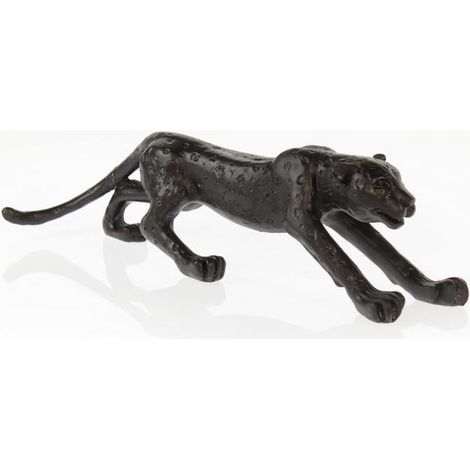 Poly-Leopard zum Stellen 51 x 11,5 x 13, 5cm, schwarz