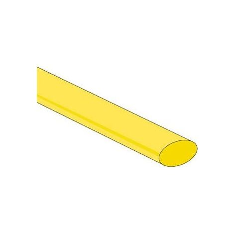 Gaine thermoretractable 2:1 - 9 5mm - vert/jaune - 25 pcs