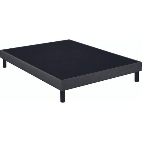 Sommier tapissier Epeda UNIC 120x200 cm 14 cm confort ferme gris anthracite