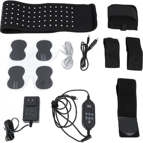 Ceinture Lumineuse Pieds LED Rouge Infrarouge 640/660/880nm avec Chauffage Réglable et Stimulation Électronique pour Récupération (1/5)