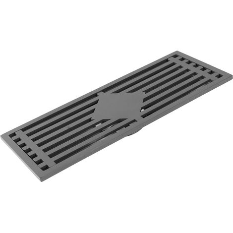 Caniveau de douche rectangulaire en acier inoxydable résistant à la corrosion, 30 cm / 11,8 pouces, pour cuisine, balcon ou hôtel.
