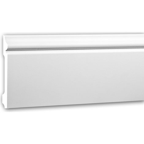 Skirting 153108F Profhome Flexible Moulding Base Moulding Baseboard Decorative Moulding Neo-Classicism style white 2 m