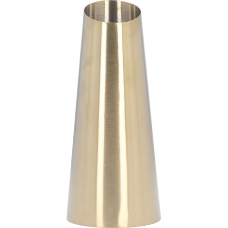 Vase Design Moderne en Acier Inoxydable 304, Forme Conique à Ouverture Étroite pour Bureau Maison (1/5)