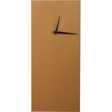 Orologio da parete Minimalista Moderno Cornice 22 x 50 cm Forma rettangolare Accessori per la casa Finitura verniciata Oro Pombal