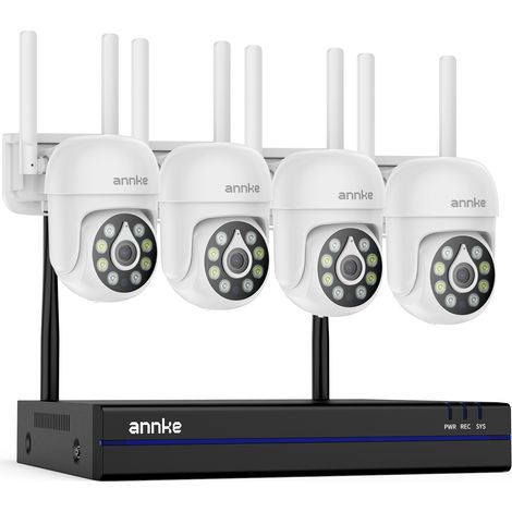 ANNKE 5MP Wireless CCTV Camera System with Smart Human Detection,Two-Way Audio Colour Night Vision Work with Alexa,No HDD (1/5)