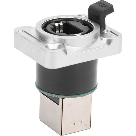 Connecteur RJ45 coudé étanche, isolant rond, fiche aviation YTRJ45 (1/5)