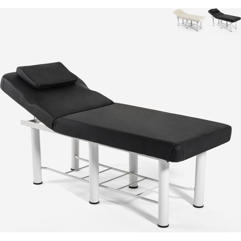 Camilla de masaje relax 2 cuerpos profesional salón de belleza Welly - Negro