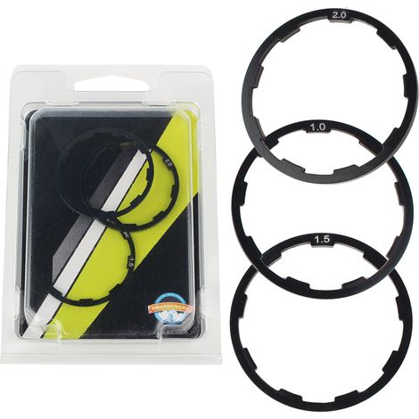 3 Pièces Entretoises de Moyeu 1mm+1.5mm+2mm pour Vélo, Rondelles d'Axe de Bracket et Joints (1/5)