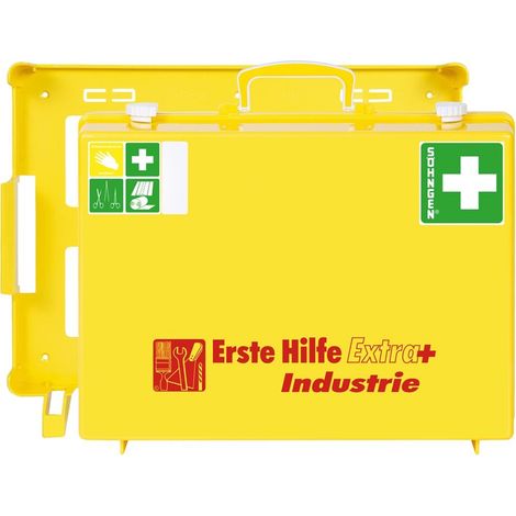Söhngen 0361108 Erste Hilfe Koffer DIN 13157 300 x 400 x 150 Leucht-Gelb (1/5)