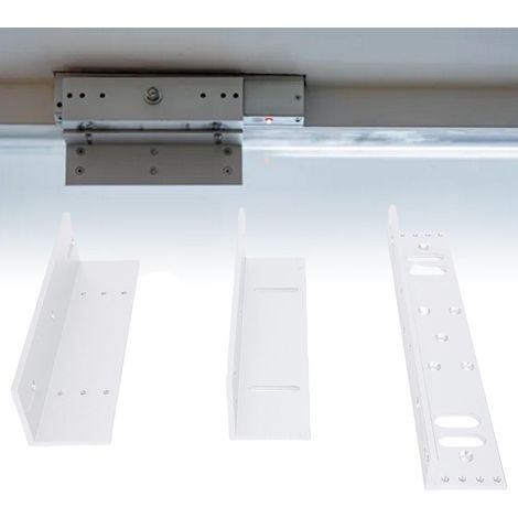 Z- und L-förmige Montagehalterung für ein 280 kg schweres elektromagnetisches Vorhängeschloss – Zubehör aus Aluminium für die Zutrittskontrolle an Einzeltüren