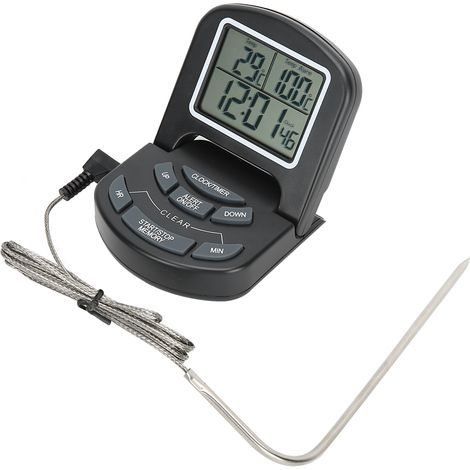 Programmierbares digitales Küchenthermometer mit Timer und Sonde (1/5)