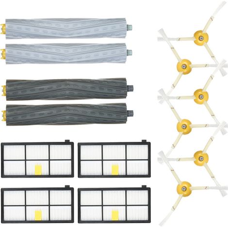 Lot De 14 Kit D'accessoires De Rechange Pour Irobot Roomba 800 & 900 Series 860 861 864 805 866 870 880 890 891 894 960 961 964 966 980 Aspirateur - Brosse Extracteur De Débris Sans Enchevêtrement + B (1/4)