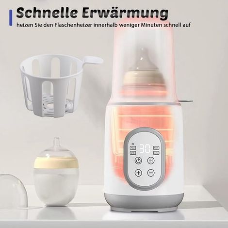 Flaschenwärmer 8-in-1-Babynahrungswärmer für Muttermilch oder Säuglingsnahrung Flaschenwärmer mit intelligenter Temperaturregelung für alle (1/5)