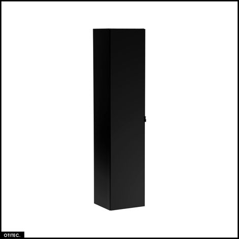 Colonne de salle de bain - 35 x 160 cm - 1 porte - 2 tiroirs - BOLD BLACK (1/4)