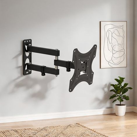 SunJet Support TV mural inclinable 26-50 pouces, charge 30 kg - Réf. NJMM49ZWWORM