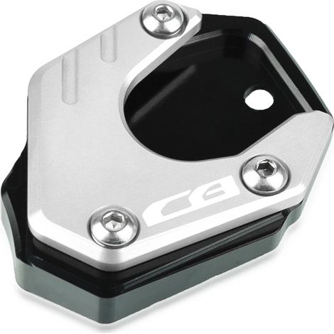(Noir Argent) CBR500R CB500F CB500X 2013-2022 2023 Extension de béquille latérale, support de repose-pied, plaque d'extension, support, CB125R CB300R CB400X CBR650R CB650R maxpower (1/4)