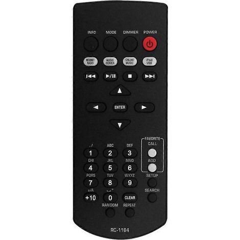 Ersatzfernbedienung RC-1164 für den AV-Receiver RC-1164 (AV-Surround-Receiver) (1/5)