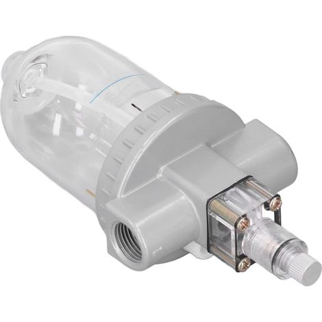 Lubrificateur d'air compresseur en alliage d'aluminium PC étanche anti-poussière séparateur huile-eau QIU-15 G1/2 (1/5)