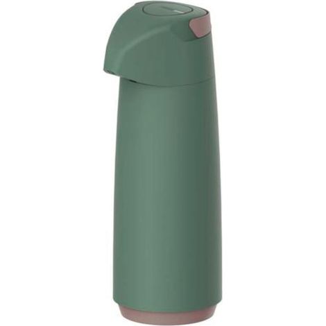 Thermos siphon 1,8 l vert – Polypropylène avec intérieur en verre – Poignée pour transport facile – Dimensions ø13,1 x 37,6 cm – Tramontina