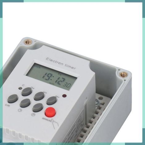 Minuterie Pompe Piscine - Étanche IP65 - Écran LCD - Alimentation 12 V CC - 20 Cycles Marche/Arrêt - Pour Pompe Spa et Filtre - 1 Pièce (1/5)