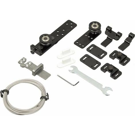 – Kit d'ouverture progressive pour porte coulissante 1,35m – Fixation armoire – Synchronisation fluide – Pour espaces restreints (1/2)