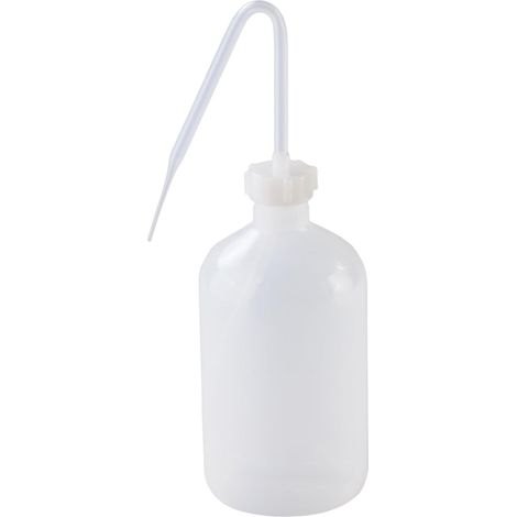 Flacon pulvérisateur 500 ml, LD-PE, qualité alimentaire, pour un dosage particulièrement fin, avec tuyau d'injection, pour la cuisine, le laboratoire ou les loisirs, transparent