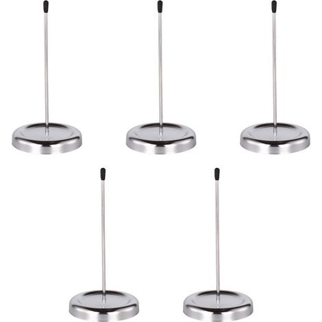 Lot de 5 porte-tickets, acier inoxydable, avec agrafeuse, pour mémos, commandes, restaurant, bureau (1/5)
