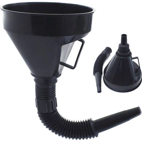 CCYKXA Mouth Fuel Funnel with Handle, Large Plastic Funnels Car Gasoline Filter Funnel Flexible Spout for Water Refueling Funnel Emergency Tools