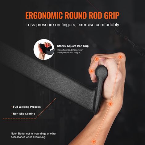 Barre de Tirage Musculation en V 58 - 5 cm Accessoires pour (1/5)