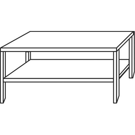 Étagère de chef inox - double - long. 1800 mm - AFI COLLIN-LUCY