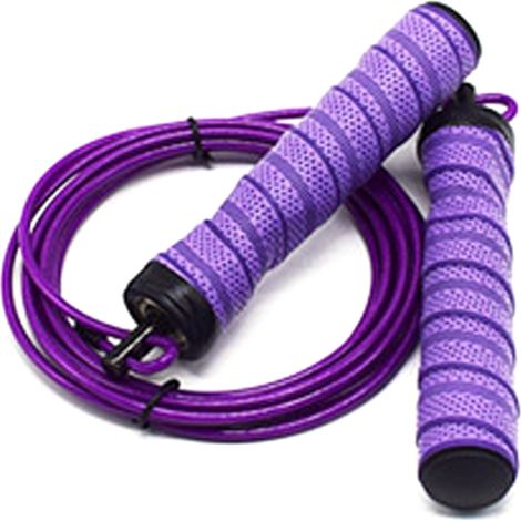 Corde à Sauter Réglable - Roulements à Billes Acier - Pour Fitness Maison ou Salle de Sport - 2,80 m - 1 Pièce (1/5)