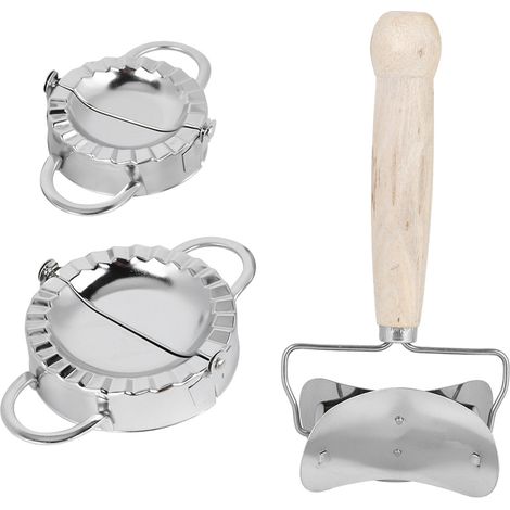 304 Stainless Steel Manual Dumpling Maker Set with Dumpling Wrapper Tool Kitchen Utensils