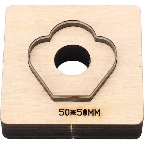Poinçon en acier allié haute dureté forme pétale 50x50mm pour découpage DIY carton, argile, tissu - Moule de perforation (1/5)