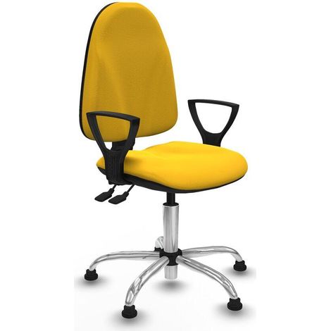 Piqueras y Crespo Algarra Silla de Oficina Amarilla Ergonómica (1/3)