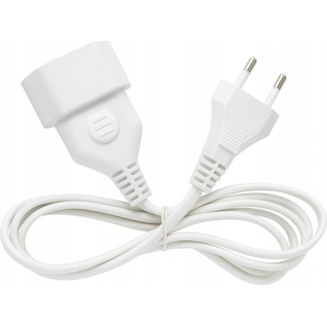 Câble d'extension blanc pour guirlande lumineuse LED de Noël, 5 m, extension européenne (1/5)