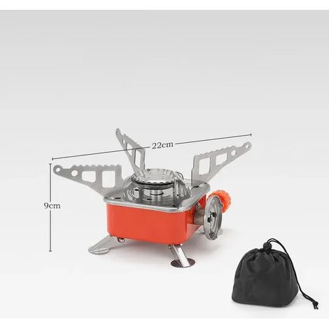Réchaud à gaz portable pour camping et tourisme, grande puissance, ustensiles de cuisine, fourneau, barbecue, fournitures touristiques et de loisirs de plein air. (1/5)