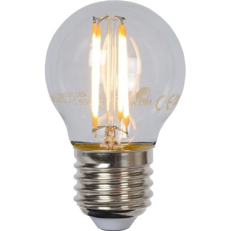 G45 - Ampoule filament - Ø 4,5 cm - LED Dim. - E27-1x4W 2700K - Transparent (1/5)