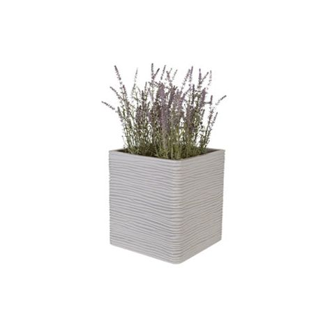 2 x Amalfi Square (30cm) Stone Effect Planters Ideal For Home & Gardens