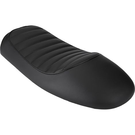 Selle plate vintage en cuir PU pour moto café racer, coussin d'assise pour Honda CG125 GN CG CB400SS (1/5)