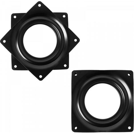 Lot de 2 plateaux tournants de 7,6 cm (3 po) avec roulement à billes en acier de 90 kg (200 lb) et plateau rotatif robuste. (1/5)