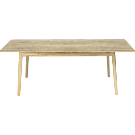 Ausziehbarer Esstisch aus Holz 160/210 cm "Prisma" – 8 Plätze – Beige (1/5)